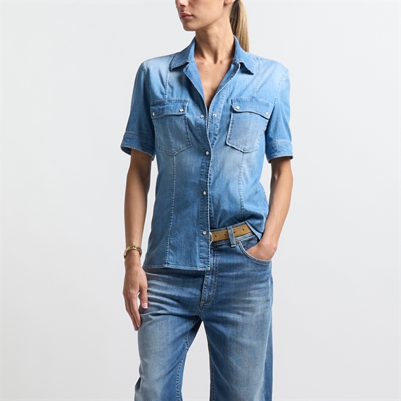 Dondup Camicia Denimskjorte, Light Blue